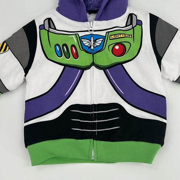 Toy Story Buzz Lightyear Sweatshirt Baby 2T Disney Pixar Movie Hoodie Costume - Picture 3 of 11